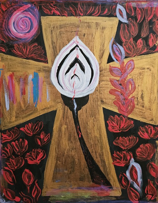 Pictura Renasterea feminitatii de Mireille Gislene Makita-Mbama